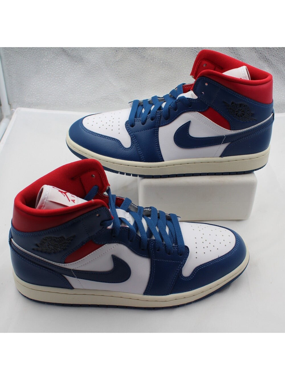 Nike Air Jordan 1 Mid French Blue Gym Red Women's Size 11 Sneaker BQ6472-146